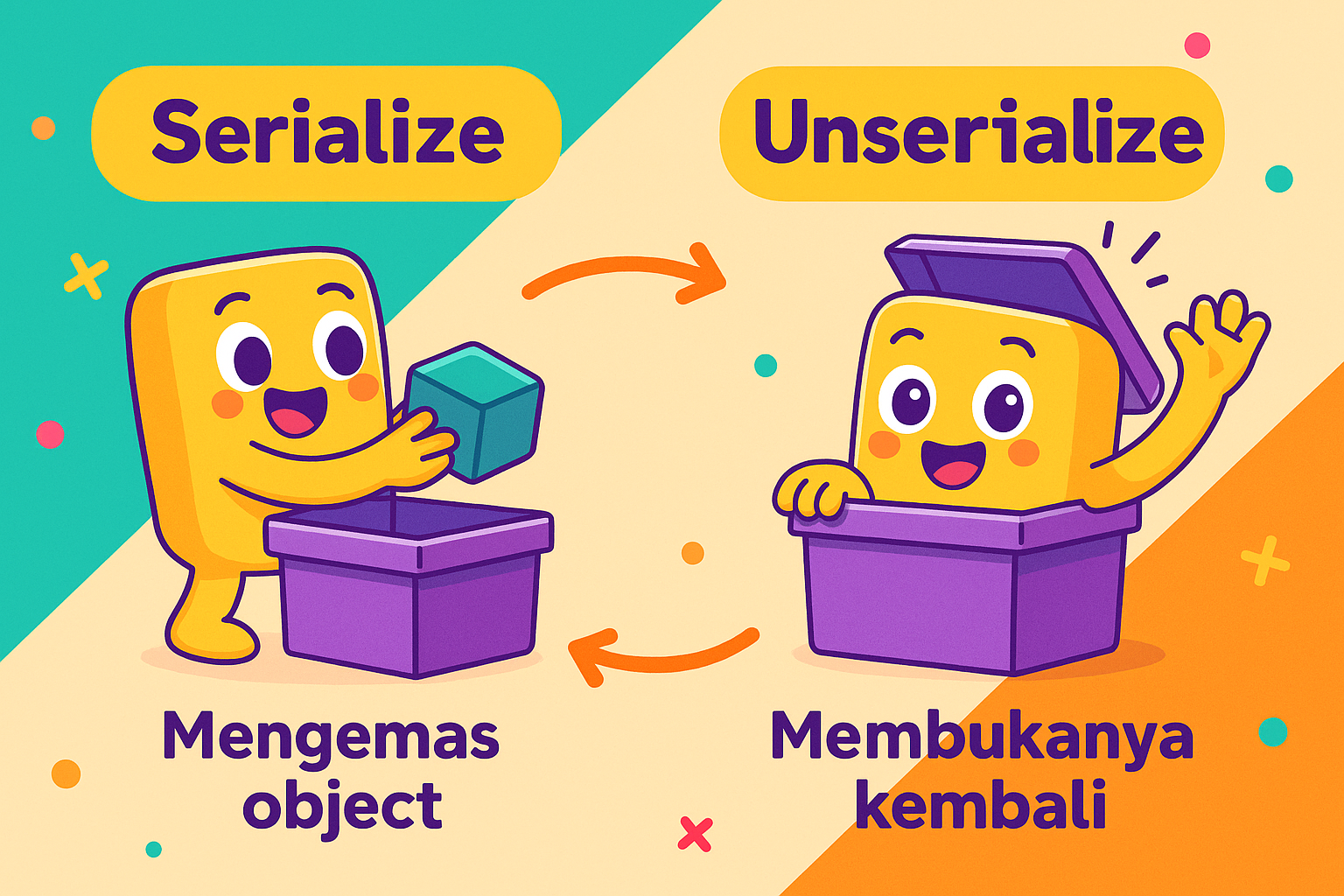 Gambar 7 Proses Serialize dan Unserialize pada Object